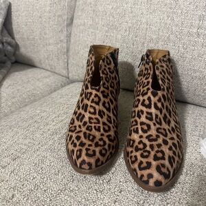 Qupid Leopard Print Boots